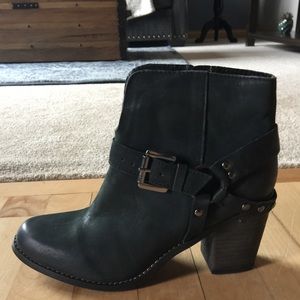 Matisse Harness Black Leather Booties